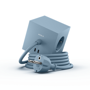 Avolt Square 1 USB-C og Magnet 180 cm Haiblå