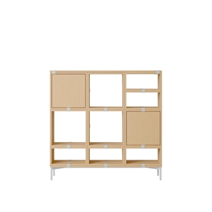Muuto Stablede Hyller til Gangen, Konfigurasjon 3 Eik