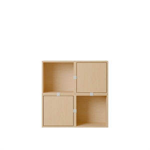 Muuto Stablede Hyller til Gangen, Konfigurasjon 4, Eik