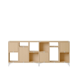 Muuto Stablede Kontorhyller i Eik, 3-i-1