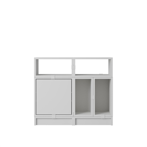 Muuto Stablede Kontorhyller Konfigurasjon 5 Grå
