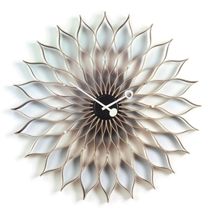 Vitra Sunflower Clock Klokke Bjørk/ Sort