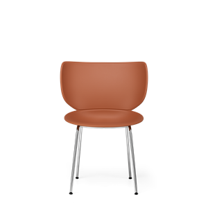 Moooi Hana Spisestol Utrukket Sett med 2 Terrakotta/ Krom