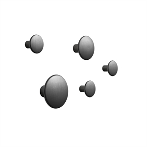 Muuto Dots Kleskroker Metall 5 Stk. Sort