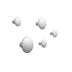 Muuto Dots Kleskroker Metall 5 Stk. Aluminium