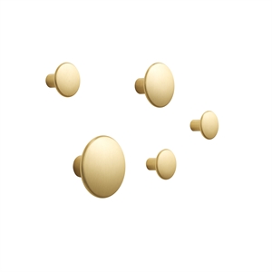 Muuto Dots Kleskroker Metall 5 Stk. Messing