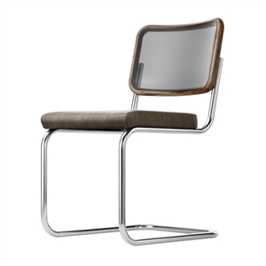 Thonet S 32 N Cantilever Spisestol Krom/ Valnøtt