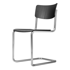 Thonet S 43 ST Spisestol Stabelbar Krom/ Sort Bøk