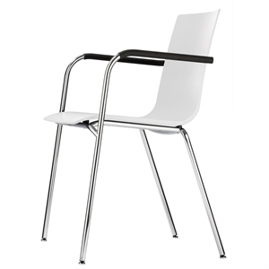 Thonet S 160 Spisestol Krom/ Hvit