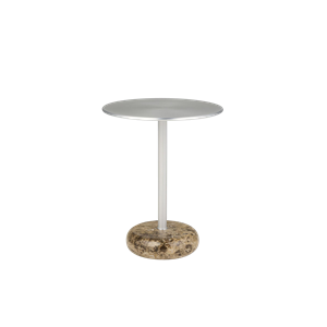 Northern Ton Sidebord Liten Brun Marmor/ Aluminium