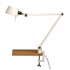 Tonone Bolt Dobbel Arm Bordlampe Beige med klemme
