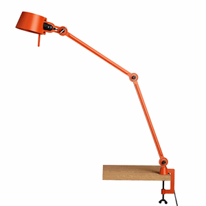 Tonone Bolt Dobbel Arm Bordlampe Oransje med klemme