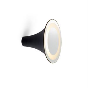 Trizo 21 Sirens Vegglampe Sort + Hvitmattet glass + Speil
