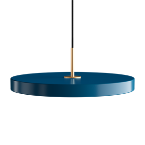 Umage Asteria Taklampe Petroleumsblå med Messingtopp