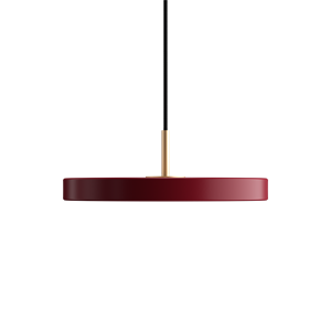 Umage Asteria Mini Taklampe Rød med Messing Topp