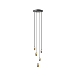 Umage Brighter Days Penta Taklampe med Cluster 5 i Messing