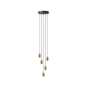 Umage Brighter Days Hexa Taklampe med Cluster 5 i Messing