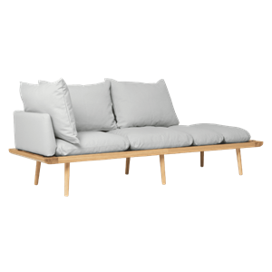 Umage Lounge Around 3-seters Sofa Eik/sterling Sølv