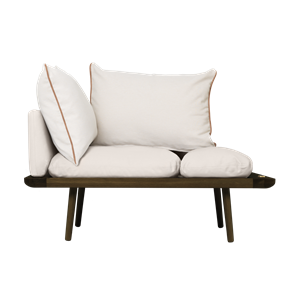 Umage Lounge Around 1½-seters Sofa Mørk Eik/hvit Sand
