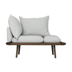 Umage Lounge Around 1½-seters Sofa Mørk Eik/sterling Sølv