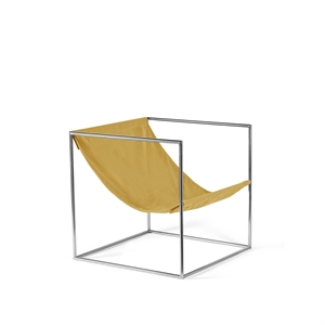 Valerie Object Solo Seat Lenestol Rustfritt Stål/ Gul