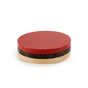 Valerie Object Tre Sirkler Coaster Rød/ Sort/ Rosa