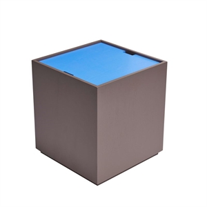 Hübsch Vault Sidebord/oppbevaringsboks Brun/ Blå