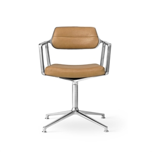 Vipp 453 Svingstol med Gulvglidere Aluminium/ Sand