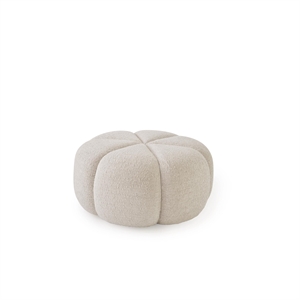 Vipp 655 Puff Bølget Off White/ Lysegrå