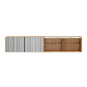 Vipp 675 H6 Skap Lys eik/Marmor