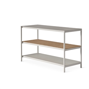 Vipp 741 Åpen Kjøkkenmodul Stor Aluminium/teak