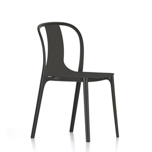 Vitra Belleville Utendørsstol med Plastskall Dyp Sort