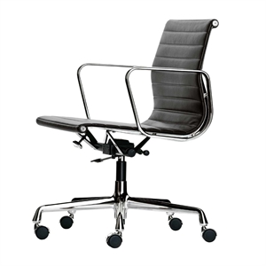 Vitra EA 117 Kontorstol i Aluminium med Sving, Armlener og Vippemekanisme
