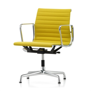 Vitra Aluminium EA 131 Kontorstol med Sving og Armlener Grønn/Canola