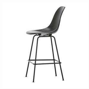 Vitra Eames Glassfiberbarkrakk Medium Elefantskinn Grå/ Sort