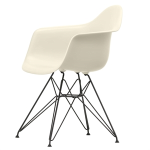 Vitra Eames Plastic RE DAR Spisestol Pebble/ Sort