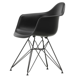 Vitra Eames Plastic RE DAR Spisestol Dyp Svart/ Sort