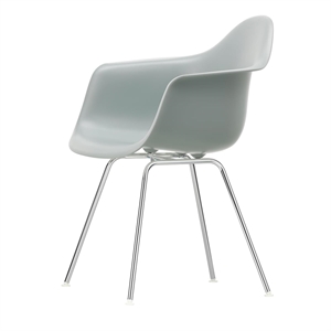 Vitra Eames Plast DAX Spisestol med Armlener Lysegrå