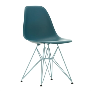 Vitra Eames Plastic RE DSR Spisestol Sjøblå/Himmelblå