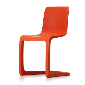 Vitra EVO-C spisestuestol valmuerød
