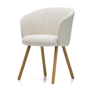 Vitra Mikado Spisestol med Armlener Elfenben/perle