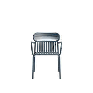 Petite Friture WEEK- Blå Spisestuestol med Armlener Grå