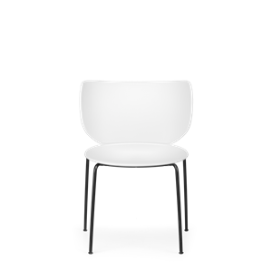 Moooi Hana Spisestol Utrukket Sett med 2 Hvit/ Sort Stabelbar
