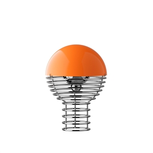 Verner Panton Wire Bærbar Lampe Oransje