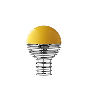 Verner Panton Wire Bærbar Lampe Gul