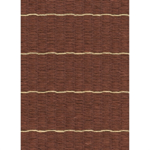 Woodnotes Line-teppe 200x300 Papirgarn/ Rødbrun/ Naturlig