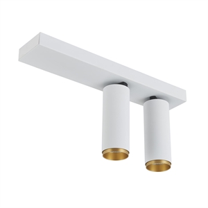 Vevstol Design X-Beam Double Spot Hvit/Gull